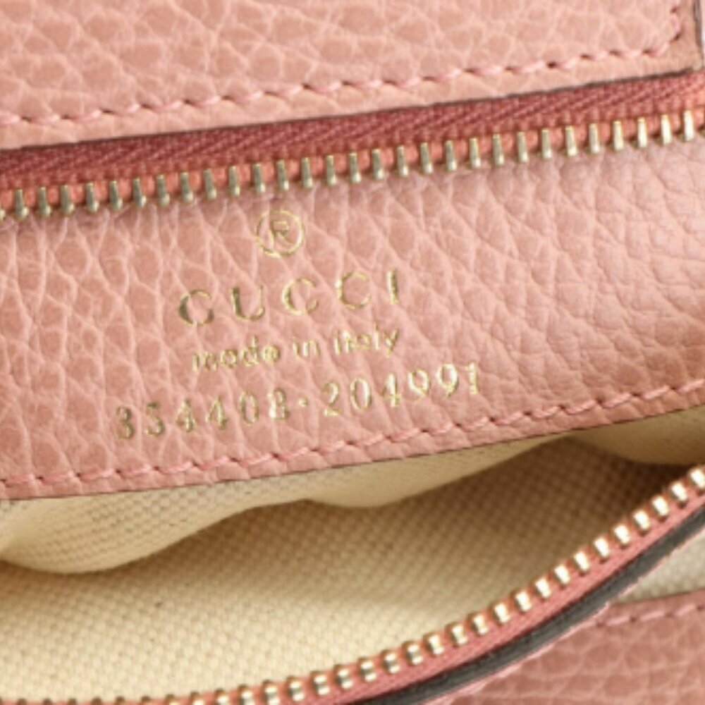 Gucci Swing Tote in Brown Grained Leather - Picture 8 of 9